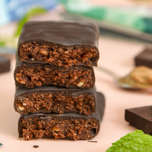 dark chocolate mint energy bars