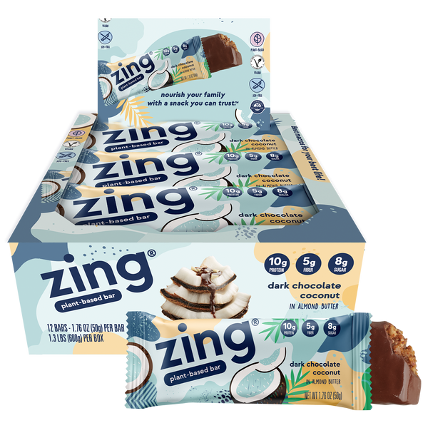 Dark Chocolate Coconut Nutrition Bars - Vegan & Delicious