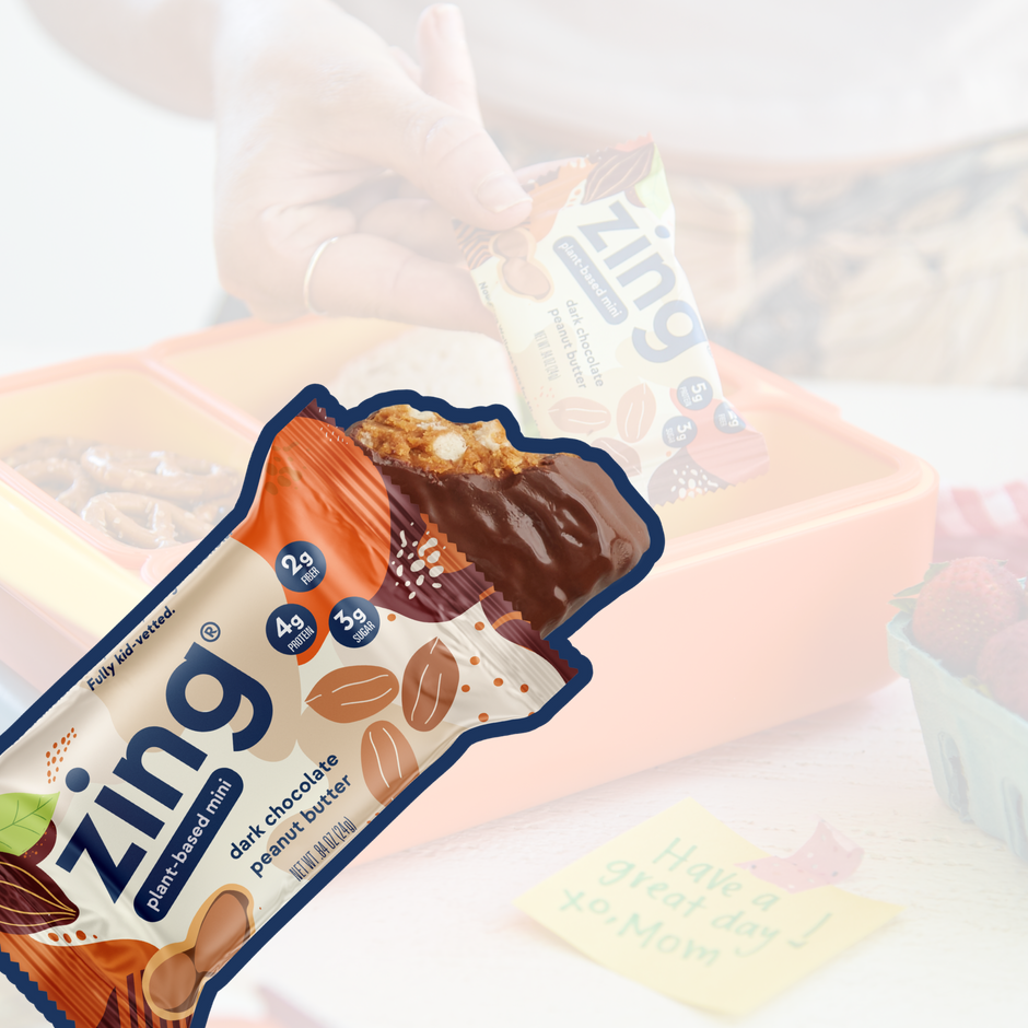 Dark Chocolate Peanut Butter Zing Minis Zing Bars